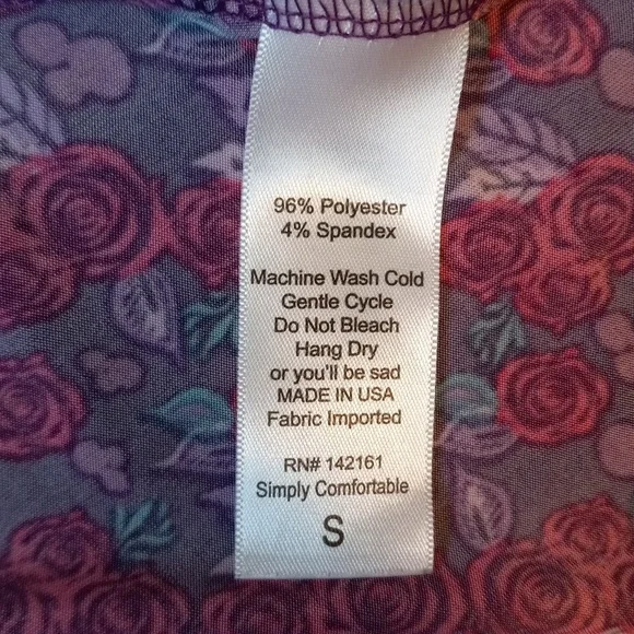 LuLaRoe Purple Floral Maxi Skirt - Picture 7 of 9